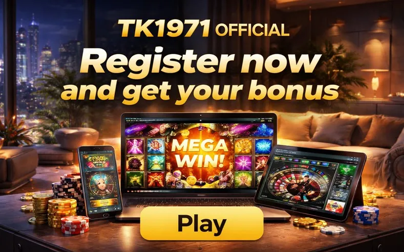 TK1971 home screen with casino and sportsbook
